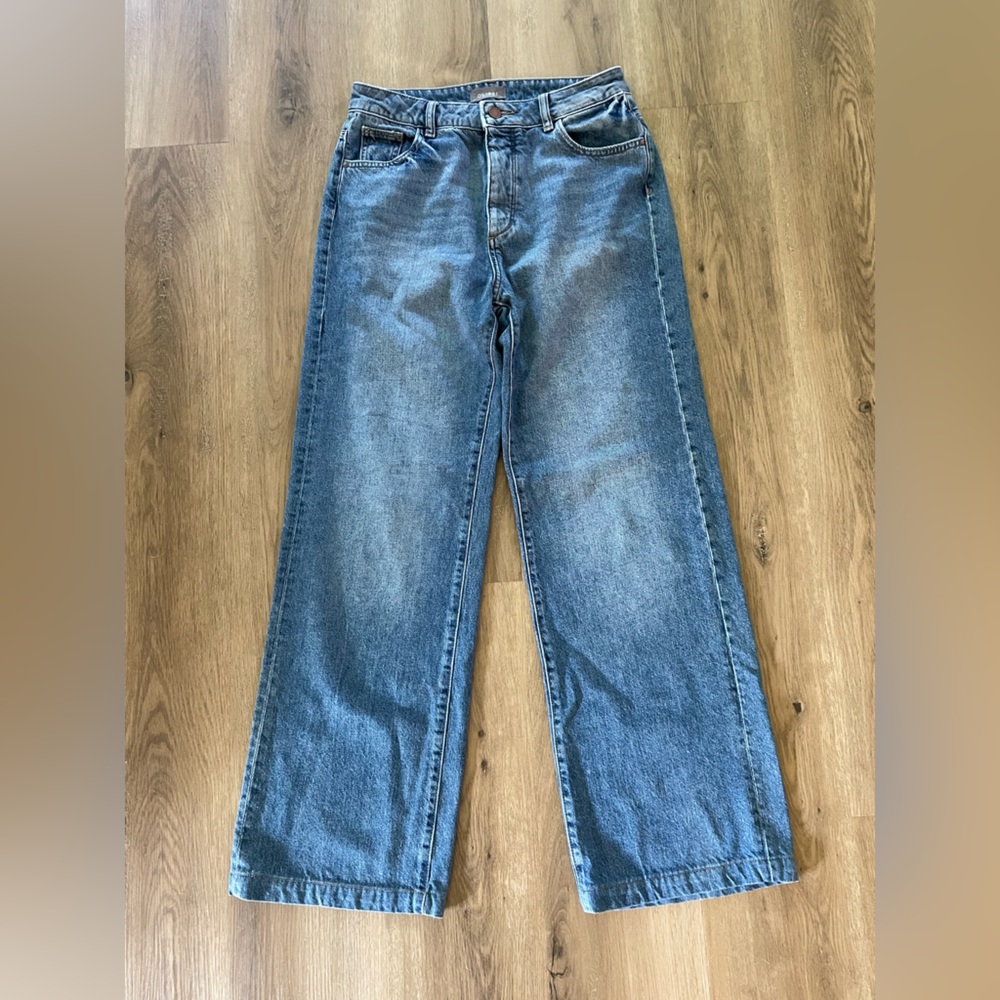 DL1961 Hepburn wide leg high rise jeans